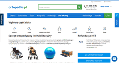 Desktop Screenshot of ortopedio.pl