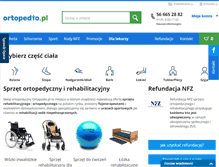Tablet Screenshot of ortopedio.pl